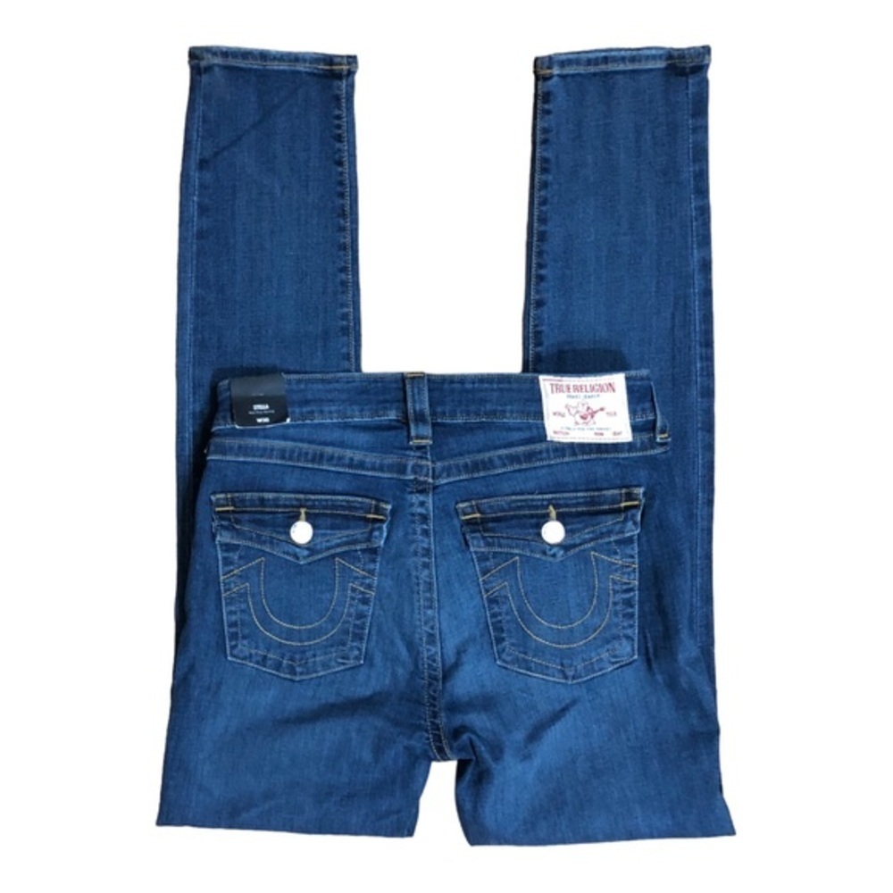 True Religion blue Stella flap pocket midrise skinny jeans size‎ 30 brand new